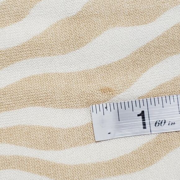 J. Mclaughlin Modal Stretch Zebra Print Sweater Lightweight Tan Cream Medium - Picture 14 of 14